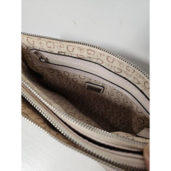 GUESS Kalei Mini Double Zip Crossbody Sling Purse Pink - Picture 4 of 5